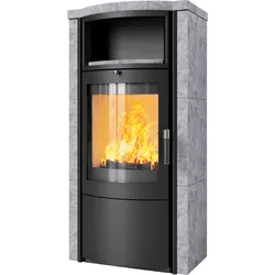 Kaminofen Hark 57 7 kW - Naturstein - Korpus: graphit