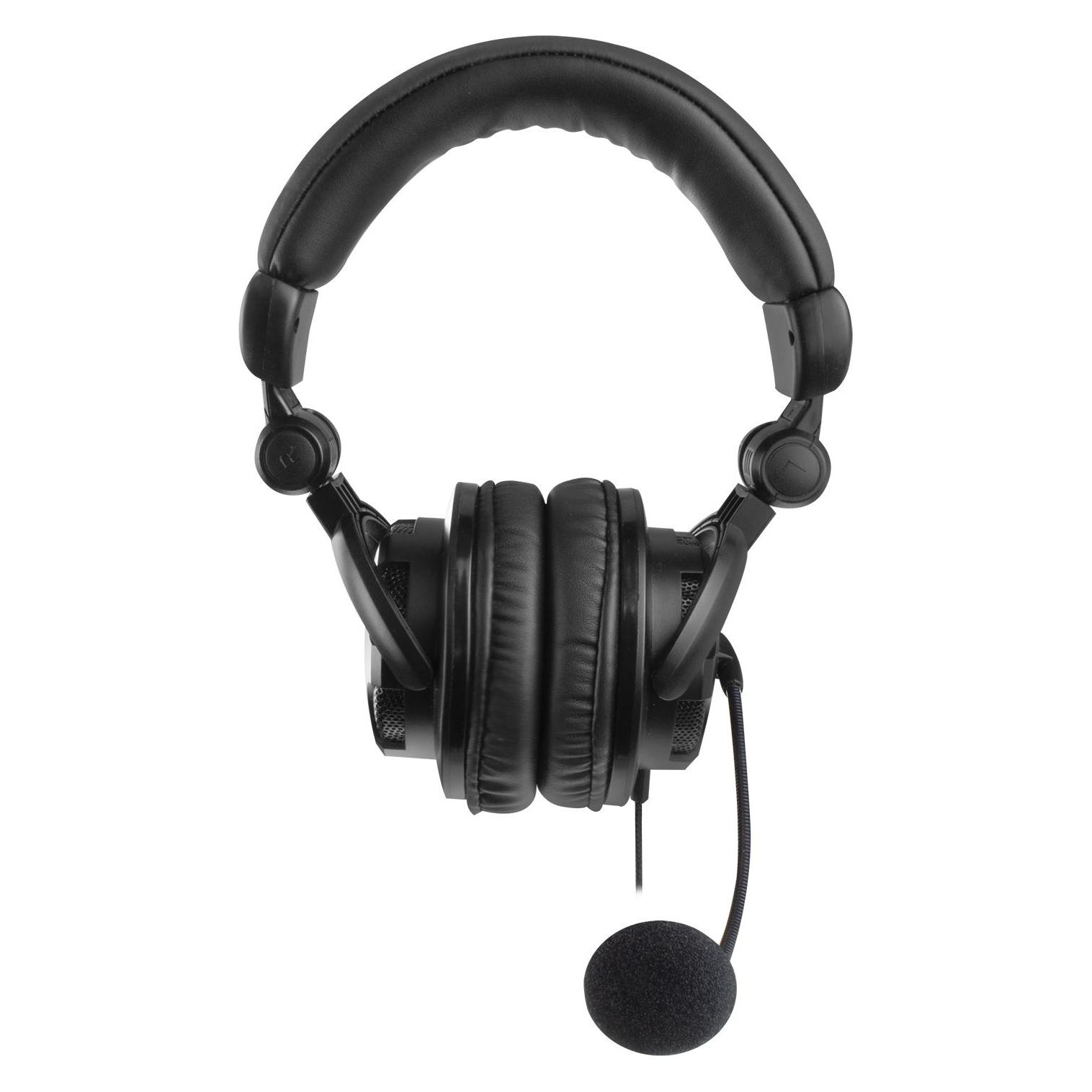 Ewent Over-ear stereo headset with microphone and volume control (Kabelgebunden) (EW3564)