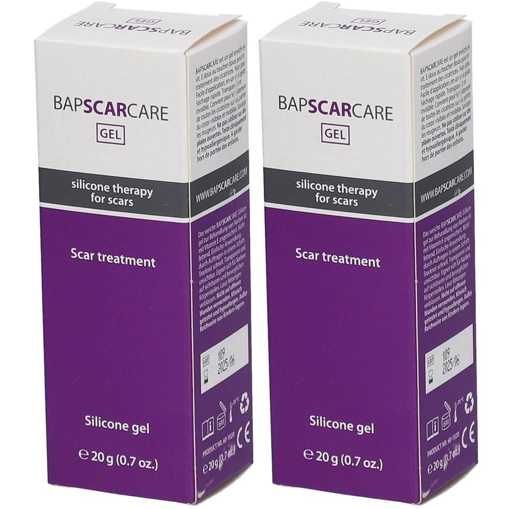Bap Scar Care Siliconegel Transparant N/Vet Tube x2 2x20 g Gel