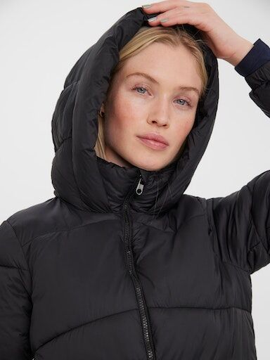 Steppjacke VERO MODA "VMUPPSALA SHORT JACKET", Damen, Gr. L, schwarz, Web, Obermaterial: 100% Polyamid, Jacken Steppjacke schwarz L