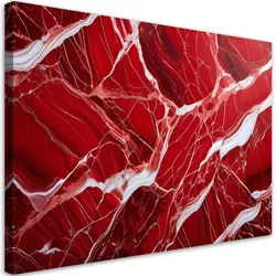 LEINWANDBILD Glamourstein aus rotem Marmor 100x70cm