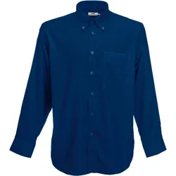 Fruit of the Loom Herren Oxford Hemd Langarm 65-114-0 navy S
