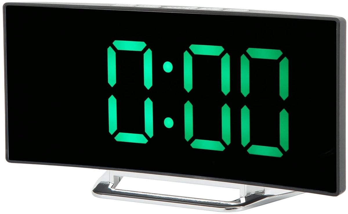 Dailygoods Digitale Wekker met LED-scherm, slimme lichtdetectie en nachtmodus