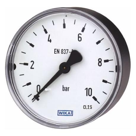 RS PRO Manometer 0bar bis 4bar / ± 2.5%, Stahl Geh (777081)