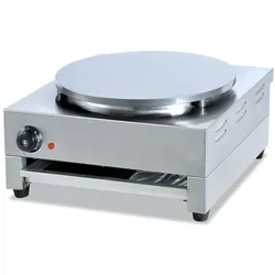 Ristoattrezzature Einzelne elektrische Crêpes-Maker-Platte – Edelstahl – Abmessungen 860 x 485 x 240 mm