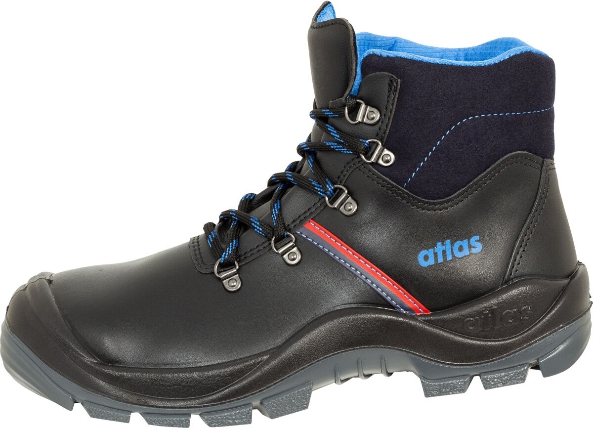 Sicherheitsschuh ATLAS SCHUHE "Anatomic Bau 500" Gr. 49, schwarz, 49, Obermaterial: 100% Rindsleder Leather cow., Schuhe, Sicherheitsschuh