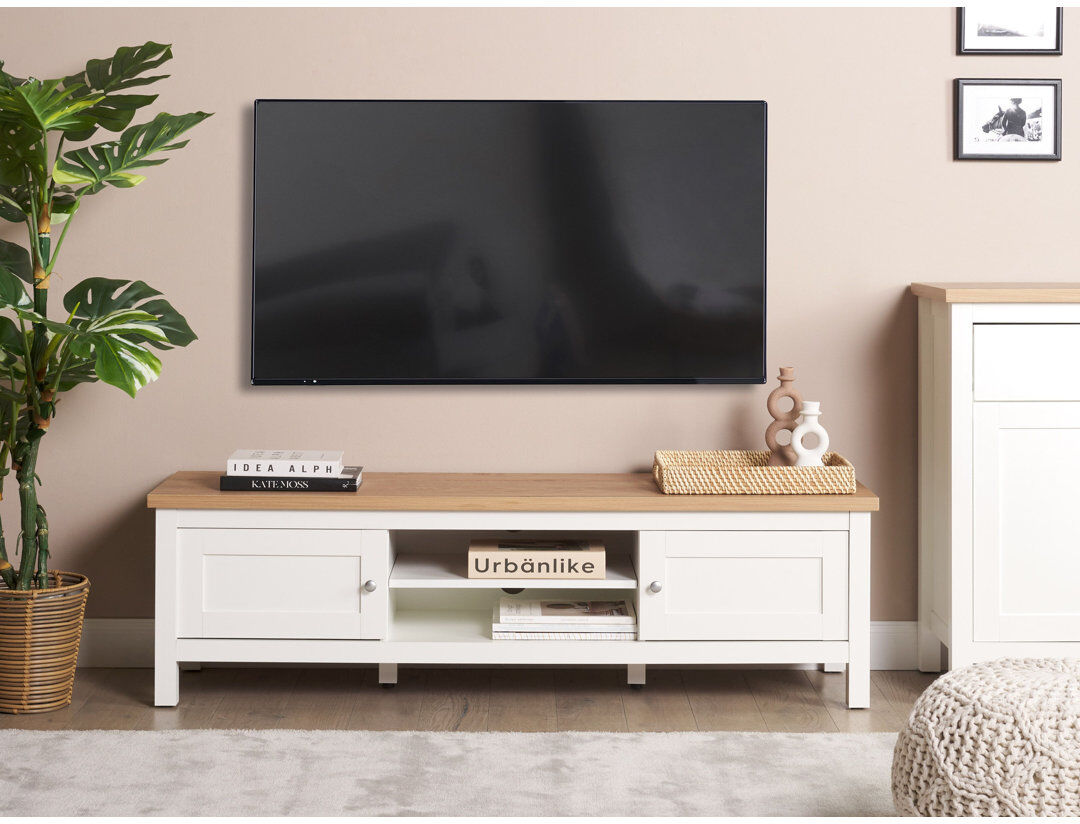 17 Stories Rinaldas TV Stand for TVs up to 50" White 50"