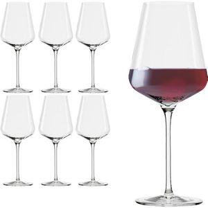 Stölzle-Lausitz Weingläser Quatrophil Bordeaux, Rotweingläser, 644ml, 6 Stück