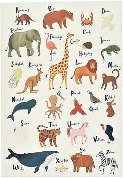 Perfect Picks Market Nordic World Map Canvas For Kids Room Decor Educational Nursery Wall Art african Animals