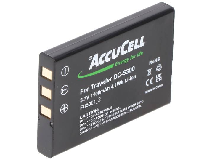 AccuCell Medion MD85146 - Li-ion batterij - 53.2x35.3x7.1mm zwart