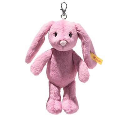 Steiff 112775 - Anhänger Hoppie Hase, pink, Plüsch, 16 cm