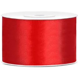 25x Satinband, rot, 38mm/25m