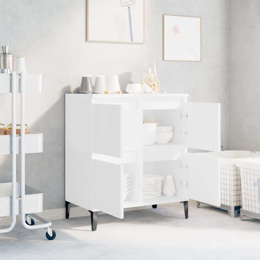 vidaXL Buffet Blanc 60x35x70 cm Bois d'ingénierie
