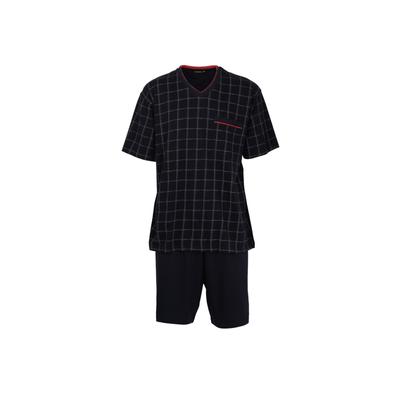 Schlafanzug GÖTZBURG "Pyjama", Herren, Gr. 3XL, blau, Obermaterial: 100% Baumwolle CO., Homewear-Sets Schlafanzug