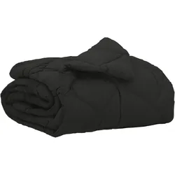 vidaXL Sommerdecke Schwarz 200 x 140 cm Mikrofaser