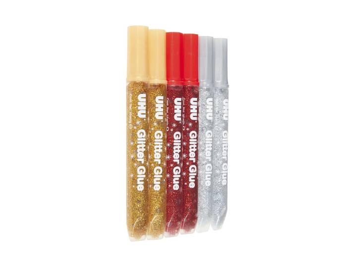 UHU Glitterkleber 6 × 10 ml