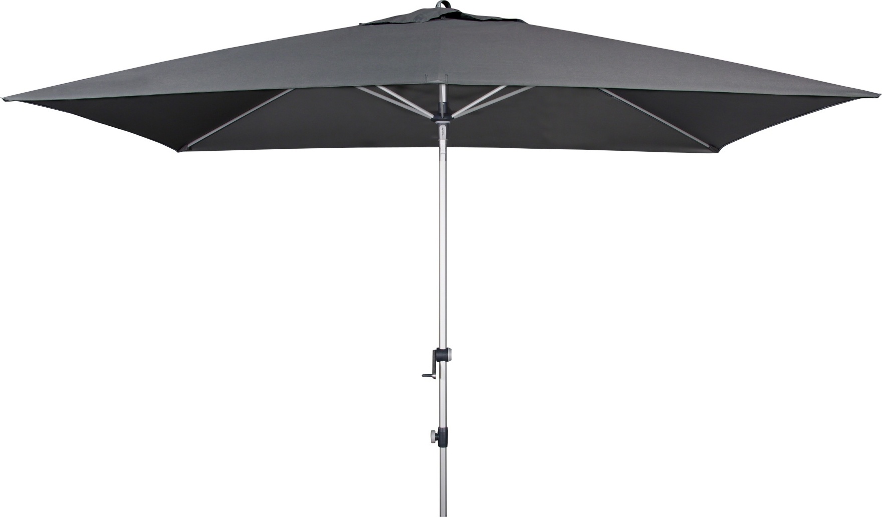 Sonnenschirm Kurbelschirm Mittelstockschirm Doppler Polyester 180 g/m² anthrazit