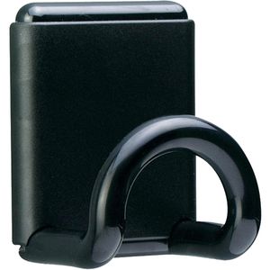 Unilux Garderobenhaken Fil, 100340762, schwarz, Einzelhaken aus Kunststoff, magnetisch