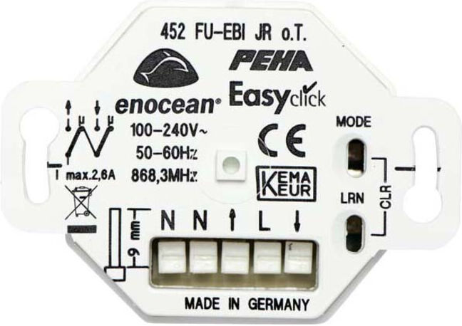 Peha Récepteur radio JR encastré 2 canaux D 452 FU-EBI JR O.T. (00364356)