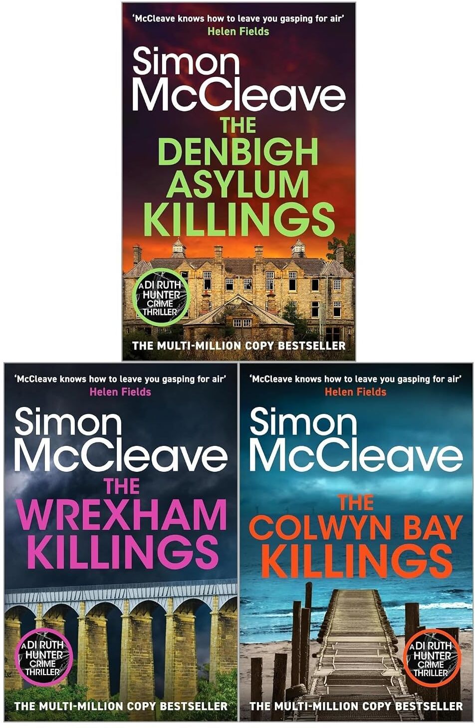 Canelo Crime DI Ruth Hunter Series Books 15-17 by Simon McCleave - 3 Book Paperback Collection Set - Crime Thriller Fiction