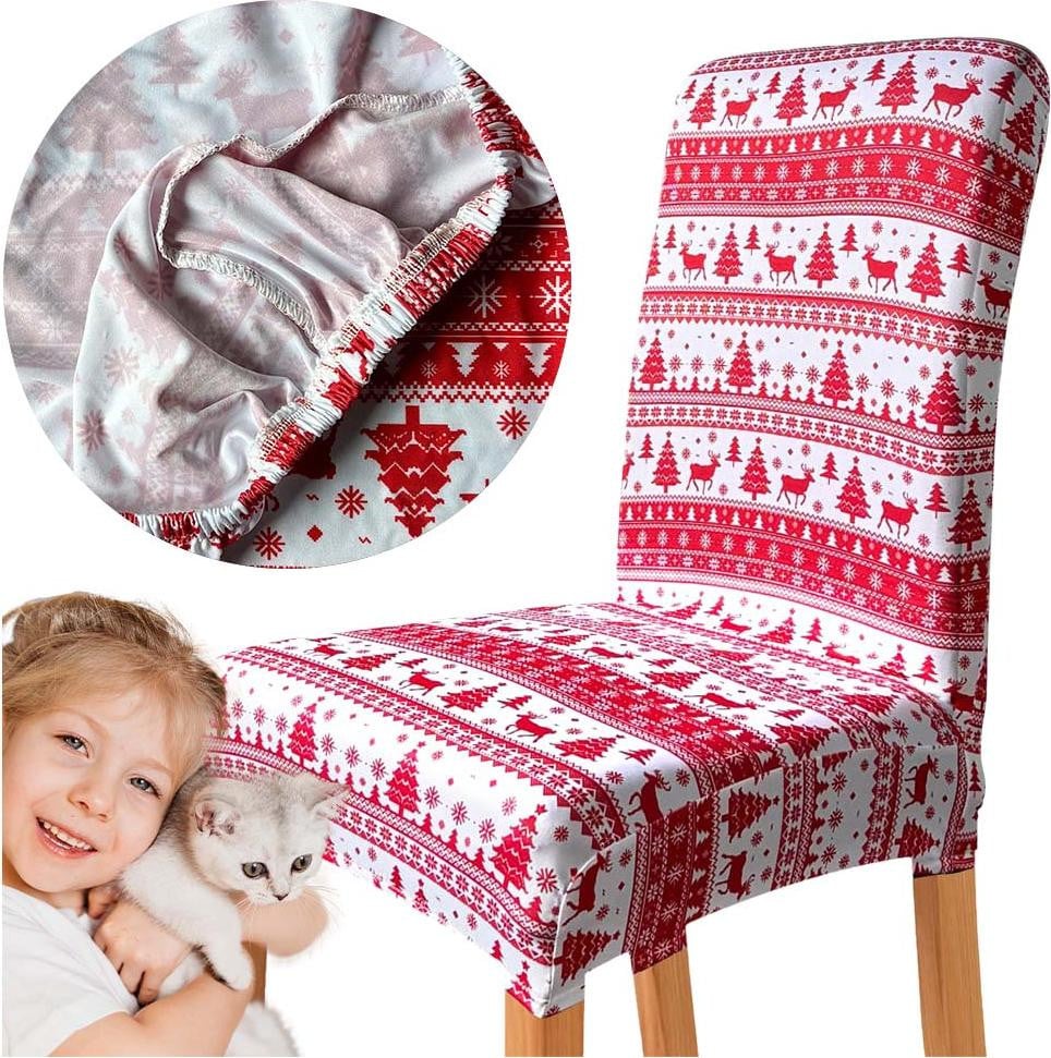 Meble odNowa Stoelhoes met kerstmotief: rendieren