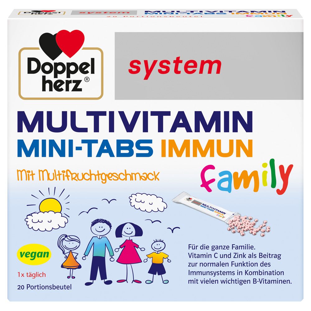 Doppelherz Multivitamin Mini-Tabs family system 20 St Pellets
