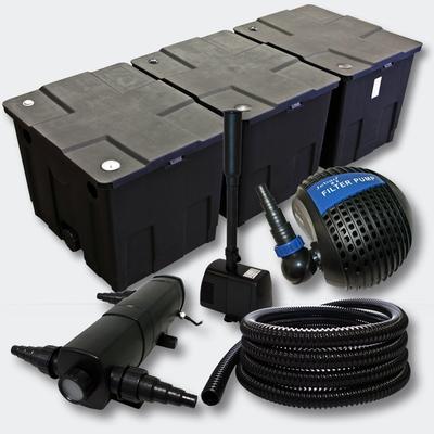 Helloshop26 - Set: 90000l Teichfilteranlage Sterilisator Pumpe Skimmer Springbrunnen 4216471