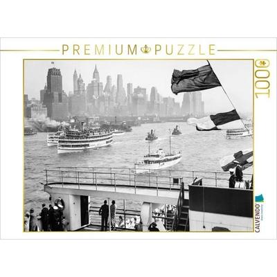 CALVENDO Puzzle Historic New York: Manhattan skyline from ferry boat, 1936 | 1000 Teile Lege-Größe 64 × 48 cm Foto-Puzzle für glückliche Stunden