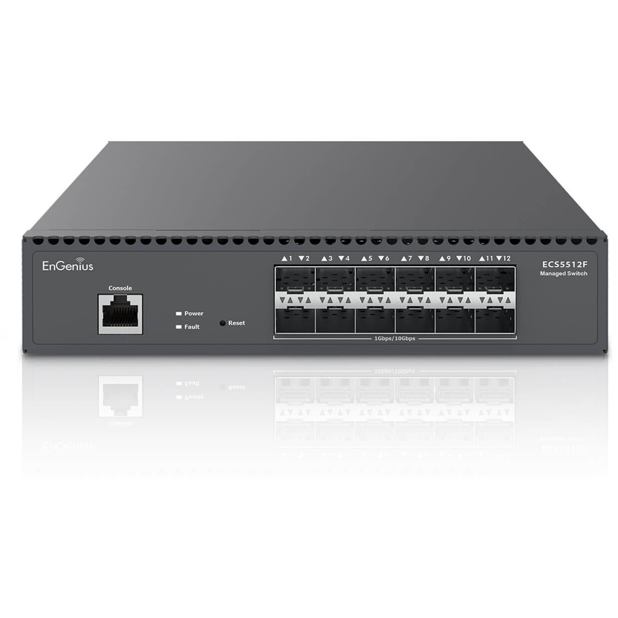 EnGenius ECS5512F, Managed, L2+, Vollduplex, Rack-Einbau