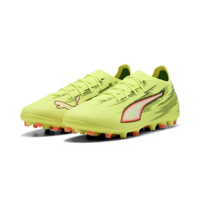 Fußballschuh PUMA "ULTRA 6 PRO MG Fußballschuhe Erwachsene", Herren, Gr. 44, Synthetik Textil, gelb (gelb alert schwarz glowing rot lime squeeze), Obermaterial: Synthetik, Textil. Futter: Synthetik, Textil. Innensohle: Textil. Laufsohle: Synthetik,...