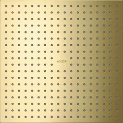 hansgrohe AXOR ShowerSolutions Kopfbrause 300/300 1-jet, Decke-Aufputz, 35317950, Farbe: Brushed Brass