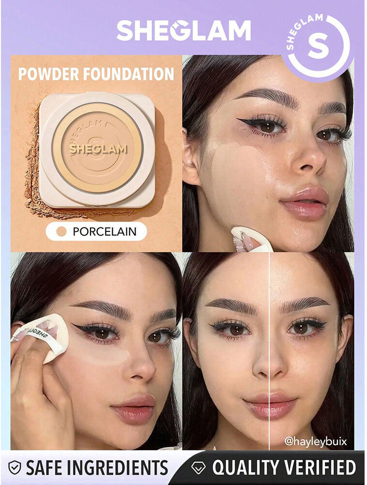 Sheglam SKIN-FOCUS base de maquillaje en polvo alta cobertura #Porcelain