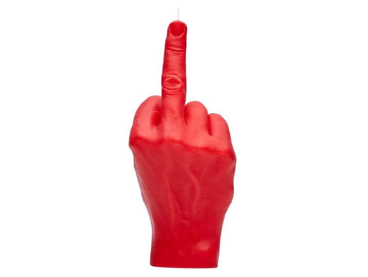 Kerze F*ck you Rot