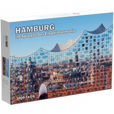 Puls Entertainment Puzzle - Hamburg im Spiegel der Elbphilharmonie - 1000 Teile 296154