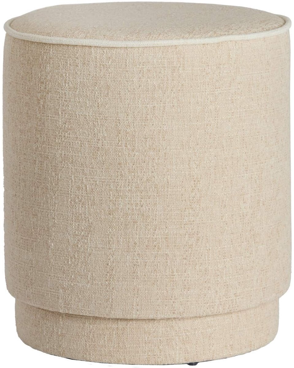 Light & Living Poef Rosin Beige