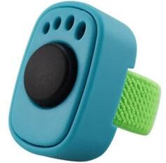 Market Central Mini Finger Ring Dog Training Clicker No Battery Pet Trainer blue