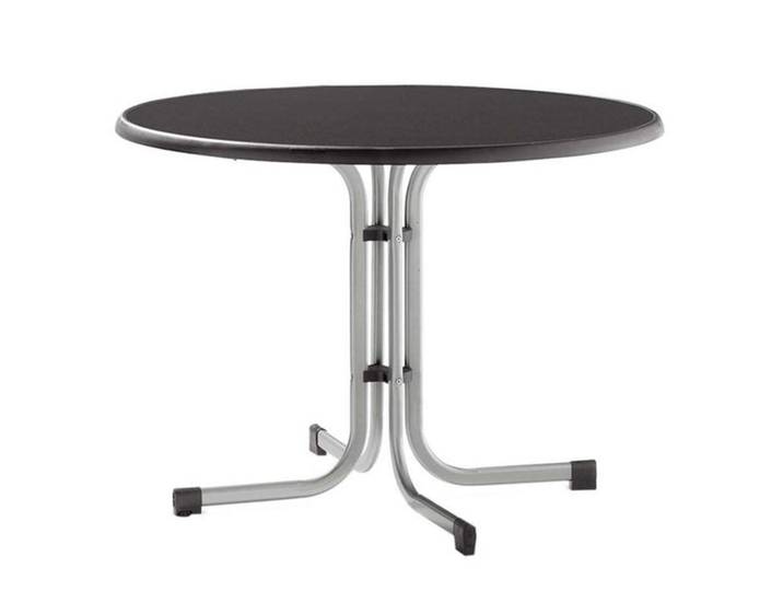 Sieger Boulevard Klapptisch Ø100cm Stahl/Mecalit Dunkelgrau
