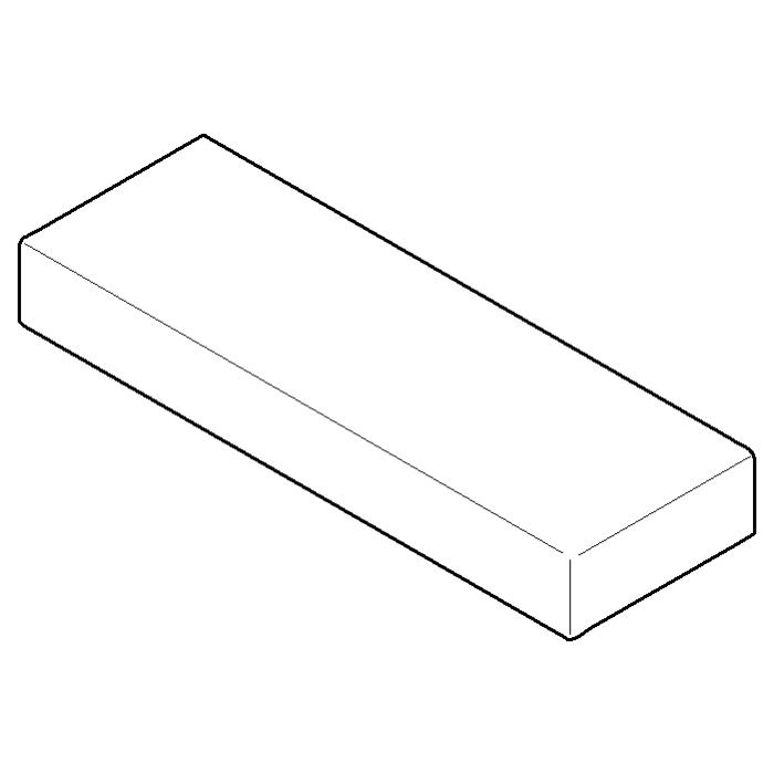 Dornbracht Griff für Drückergarnitur 092097057-33 092097057 90 x 30 x 12 mm schwarz matt