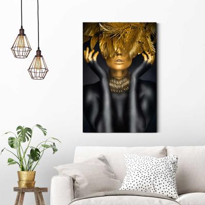 Deco-Panel REINDERS "Golden Feathers", gold (farbe bild(er): gold), B:60cm H:90cm T:2cm, Holzwerkstoff, Bilder