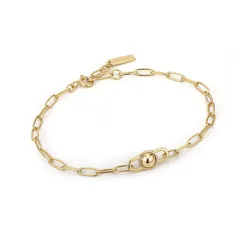 ANIA HAIE - BRACELET - Orb Link Chunky Chain - gold