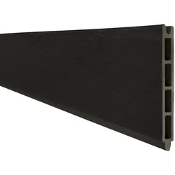 KAHRS Solid BPC-Zaun, Einzelprofil für Stecksystem, Schwarz, 1,9x15x180 cm