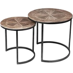 Formano, Couchtisch + Beistelltisch, Beistelltisch 2er Set Couchtisch (49 x 60 cm)