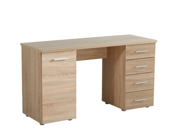 Schreibtisch OTTO HOME Liber , braun (sonoma eiche), B:135cm H:75,5cm T:50cm, Tische, Schreibtisch