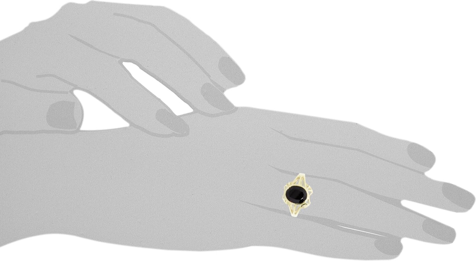 Fingerring OSTSEE-SCHMUCK "- Maline - Gold 333/000 - Granat" Gr. 58, gold (gold 333, goldfarben, gelb), Fingerringe, Damen, 58, Fingerring