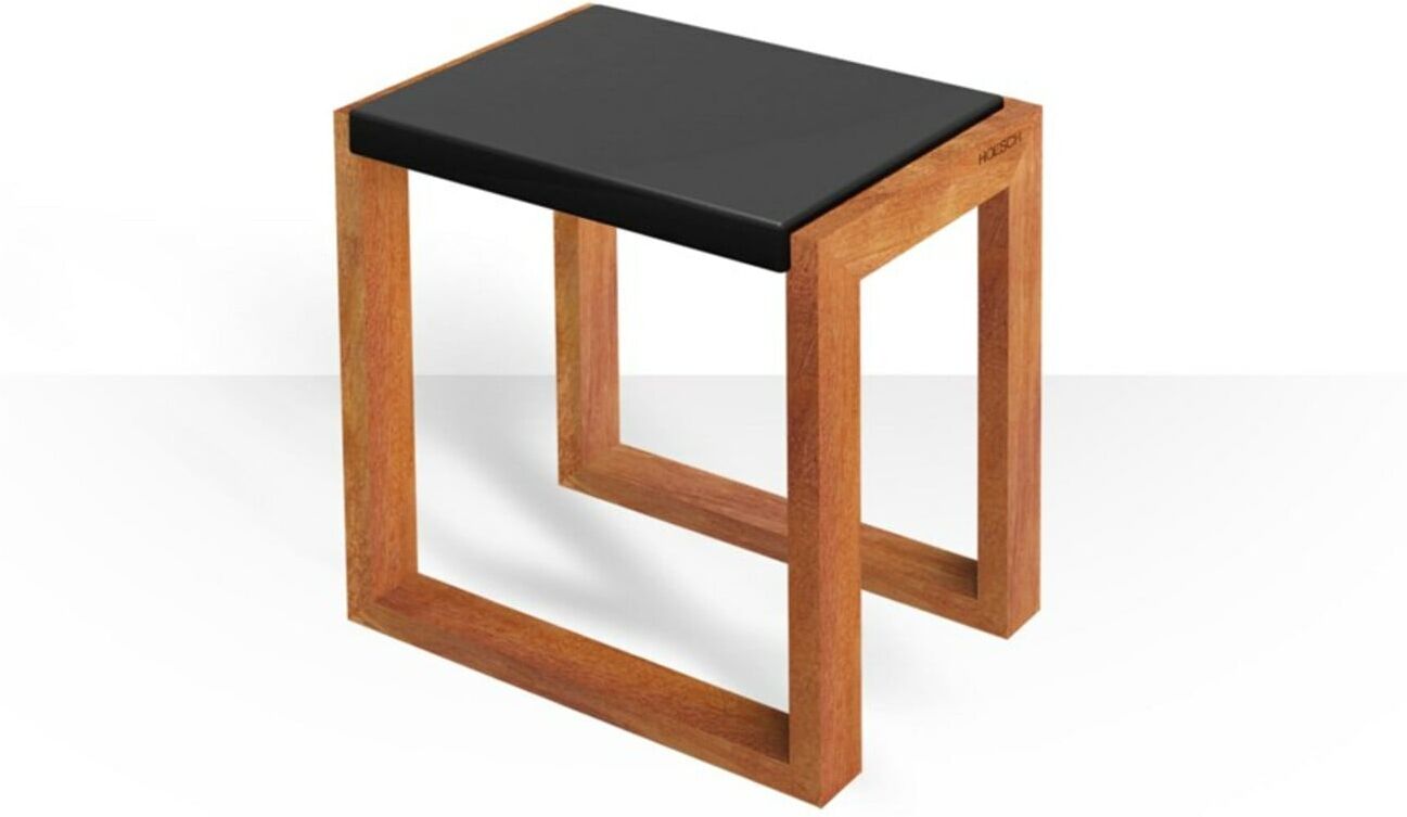 Hoesch Badhocker a wasserbeständigem Doussieholz, schwarz (8921801)