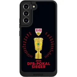 Nivocase Handyhülle für Samsung Galaxy S22+ Hülle NIVOpure Case Schwarz Offizielles Lizenzprodukt Pokal VfB (Samsung Galaxy S22+), Smartphone Hülle, Schwarz