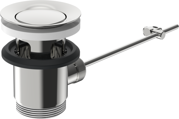 Hansa Ablaufgarnitur komplett chrom 59904620 mit Ablaufstopfen 39,5mm, chrom
