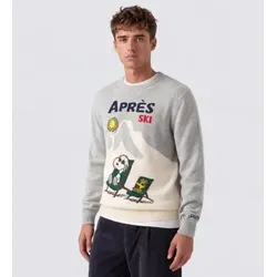 MC2 Saint Barth für Herren. HER0011 Après-Ski-Pullover Heron grau (L), Lässig, Wolle