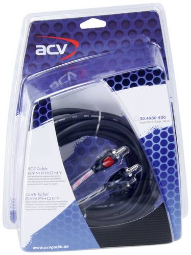 ACV 30.4980-500 Cinchkabel 5m [2x Cinch-Stecker - 2x Cinch-Stecker]