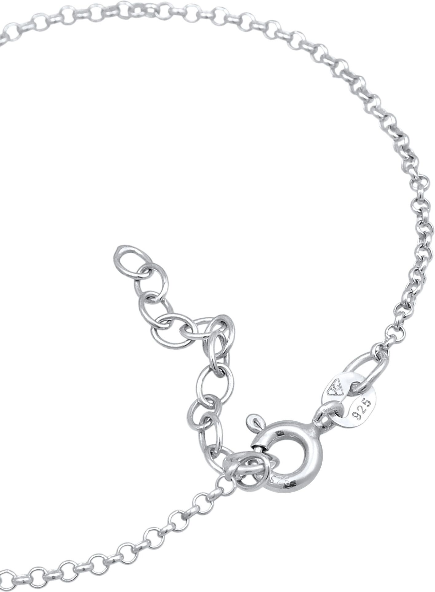 Armkette ELLI "Armband Armkettchen Notenschlüssel Musik Note 925 Silber" Gr. 160, silber, Armbänder, Damen, Silber 925 (Sterlingsilber), Armkette